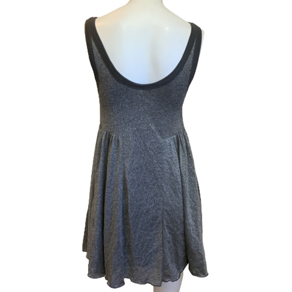 Free People Beach Dress Cruise Town Metallic Silver Summer Scoop Neck Small - Picture 4 of 8